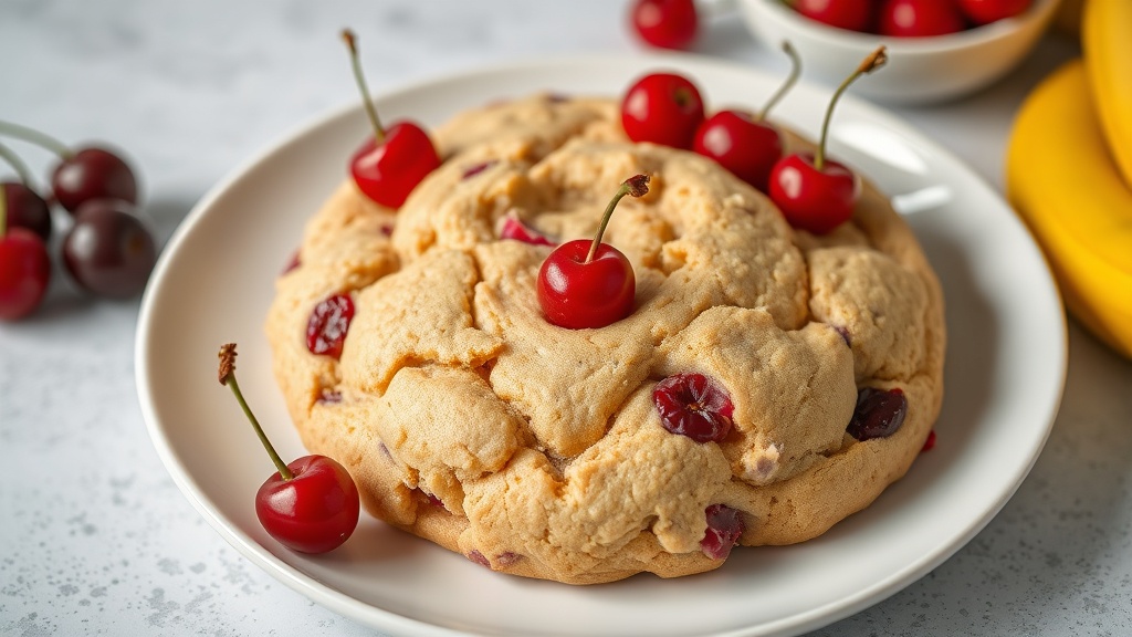 Cherry-Banana Cookie Dough Bake