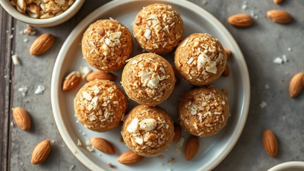Chewy Almond Coconut Energy Bites