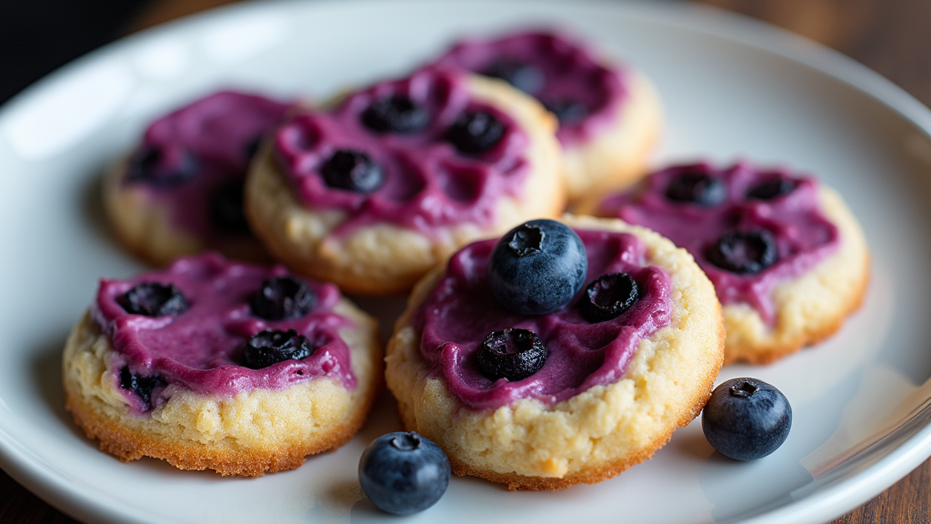 Chewy Blueberry Cheesecake Cookies