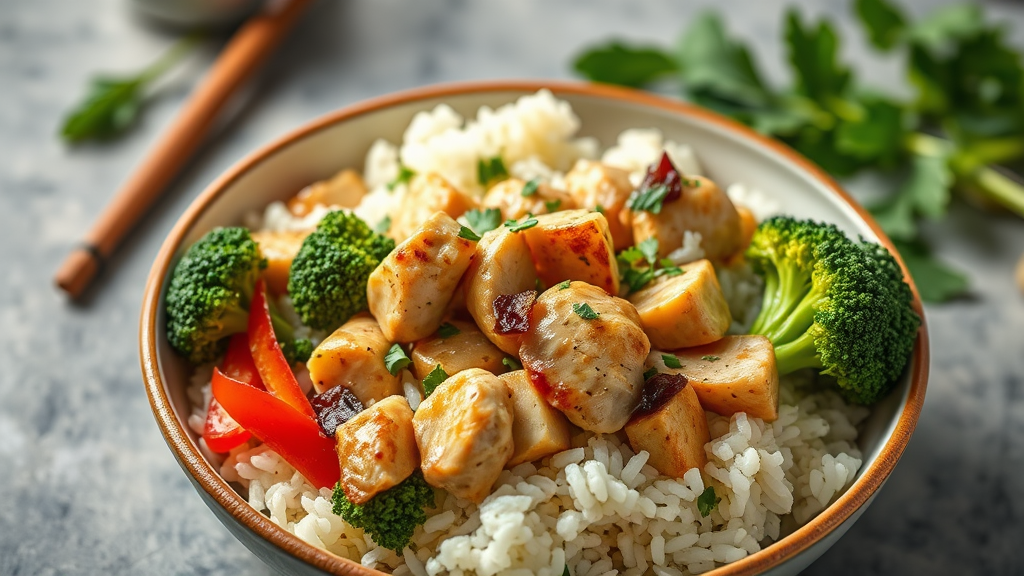 Chicken and Broccoli Rice Bowl