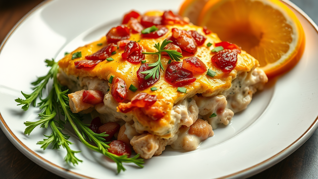 Chicken Bacon Ranch Casserole