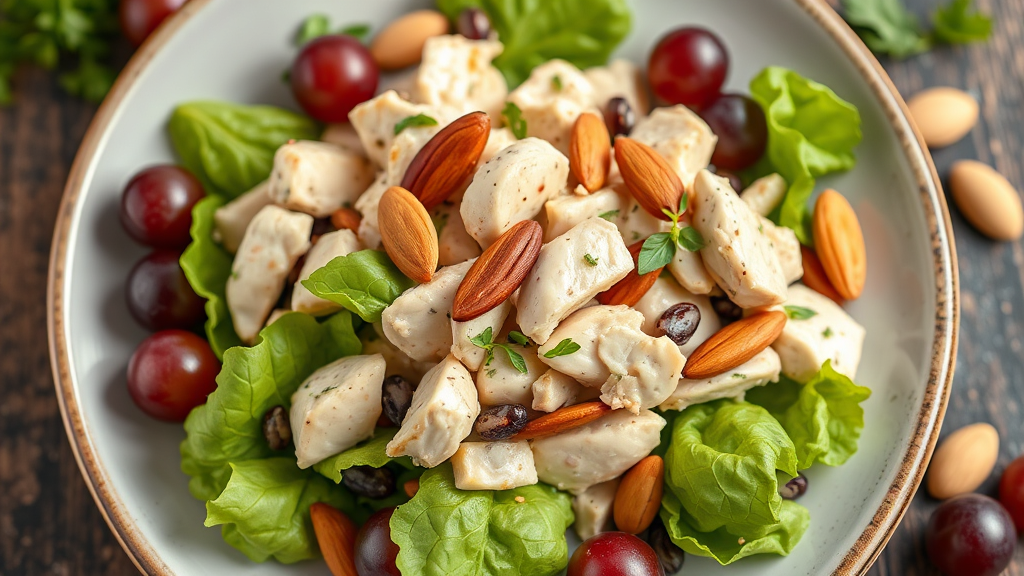 Chicken Salad with Grapes and Almonds