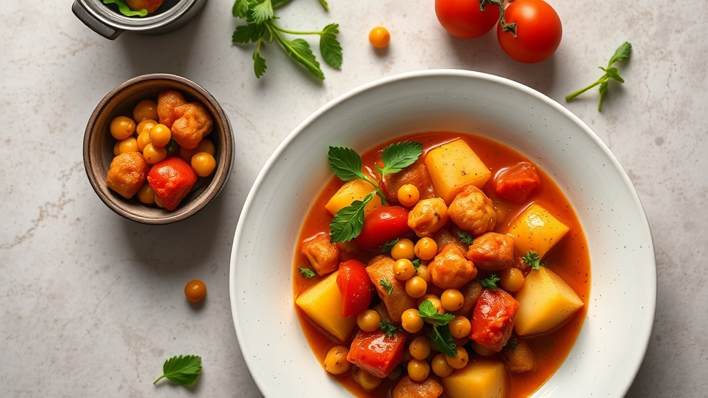 Chickpea and Tomato Stew with Potatoes