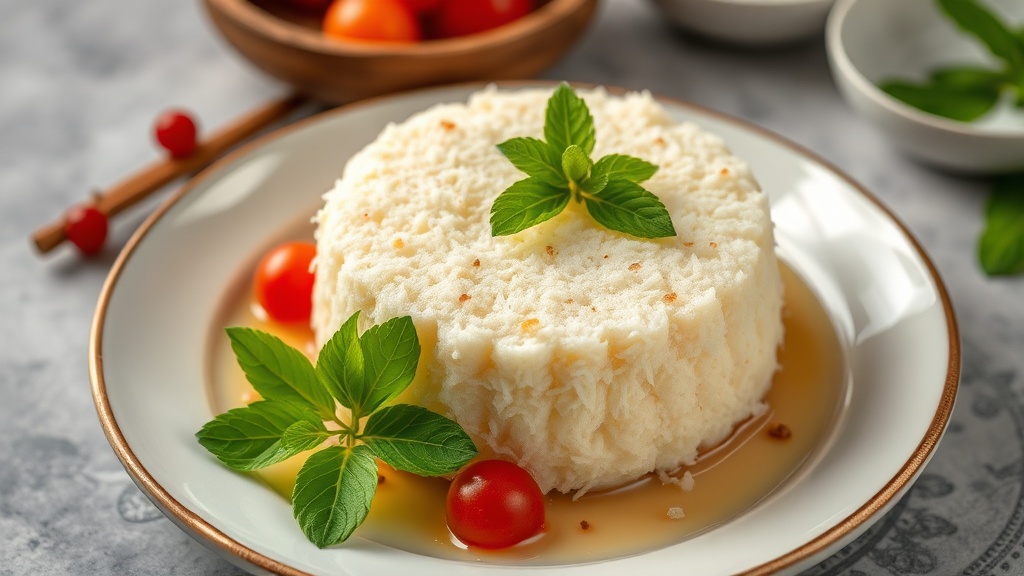 Chinese Steamed Coconut Cake