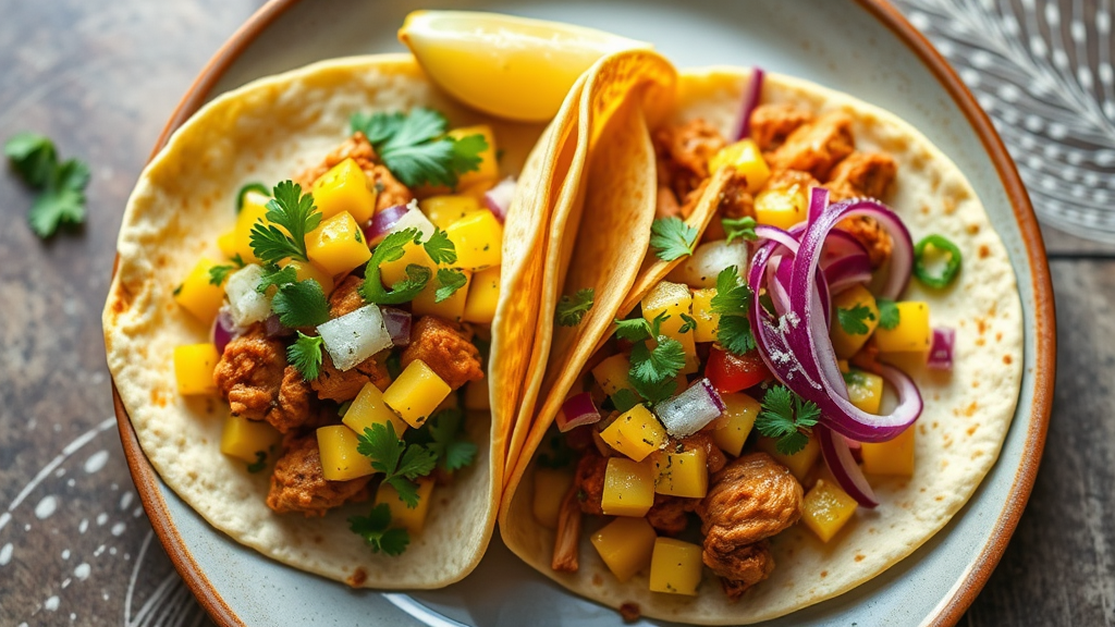 Chipotle Chicken Tacos with Mango Salsa