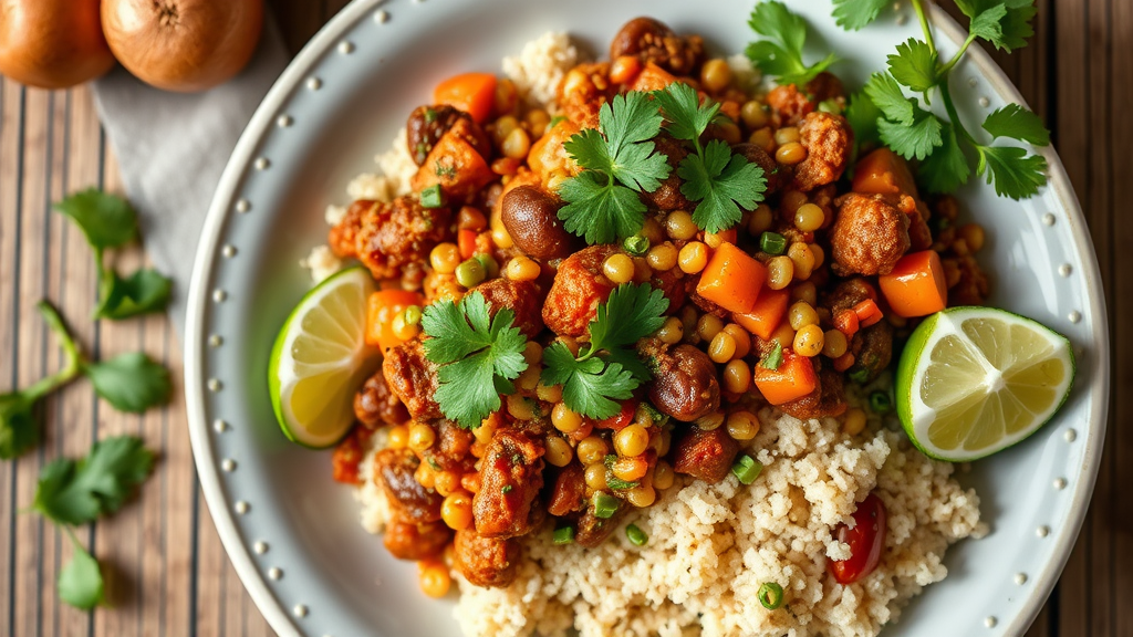 Chipotle Cilantro Lime Quinoa Chili