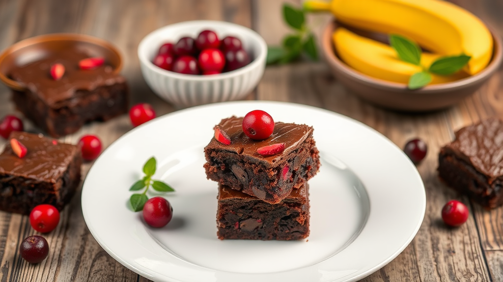 Chocolate and Cranberry Brownies