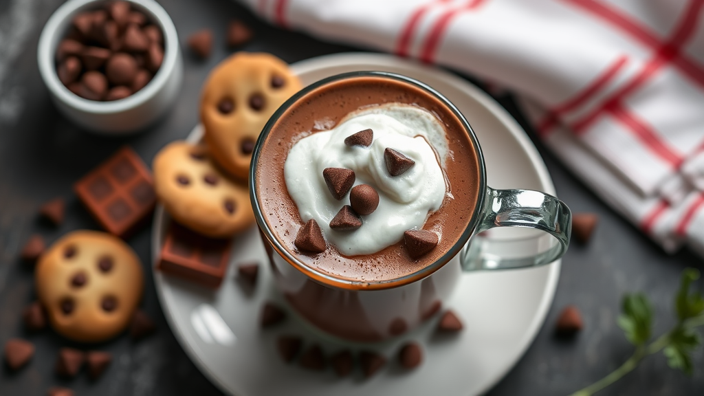 Chocolate Chip Cookie Hot Chocolate (Creative Recipe)