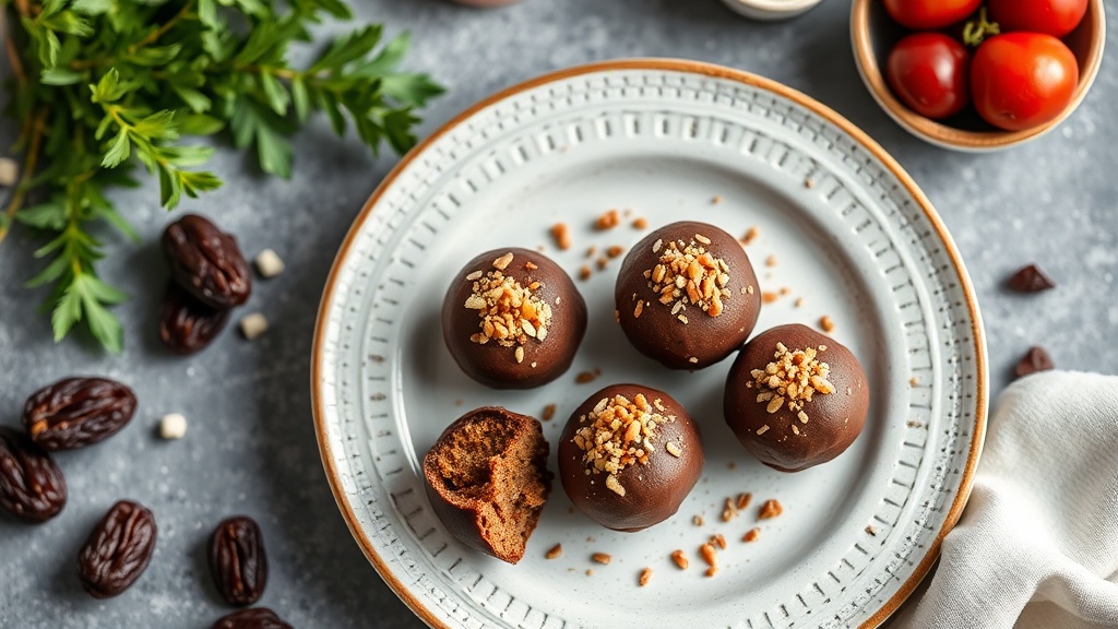 Chocolate Date Energy Balls
