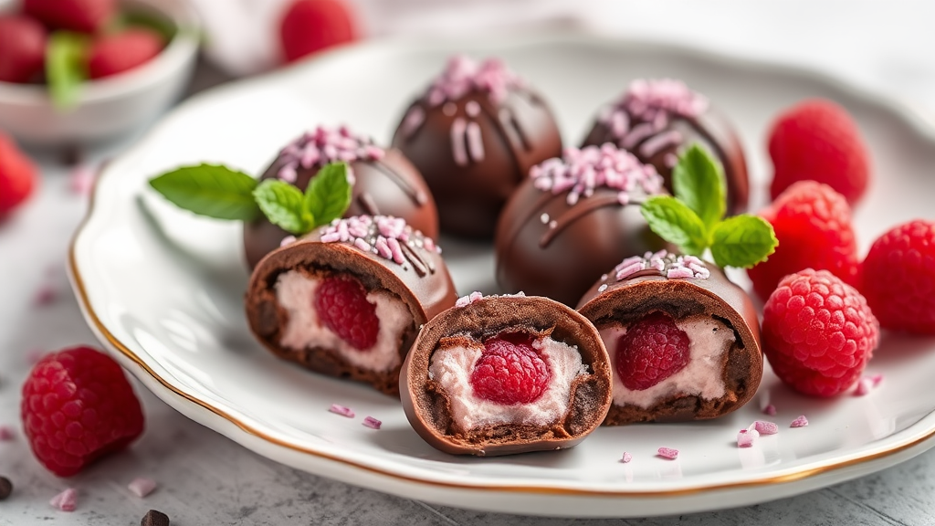 Chocolate Filled Raspberry Cream Candy