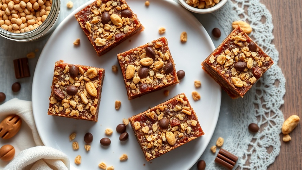 Chocolate Peanut Butter Oatmeal Bars