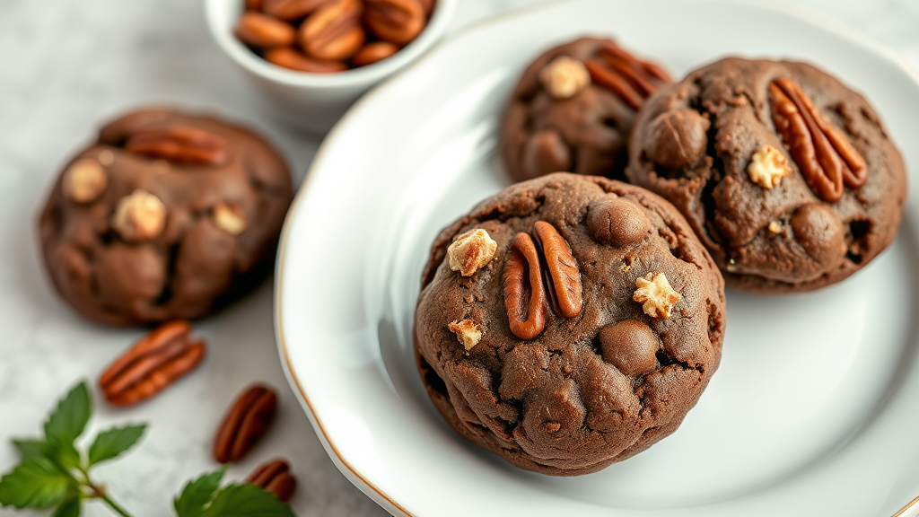 Chocolate Pecan Cookies