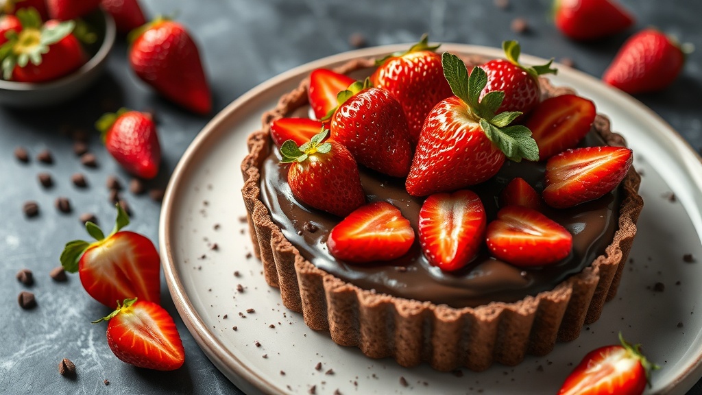 Chocolate Strawberry Tart