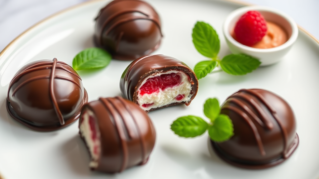 Chocolate-Covered Raspberry Cream Candy