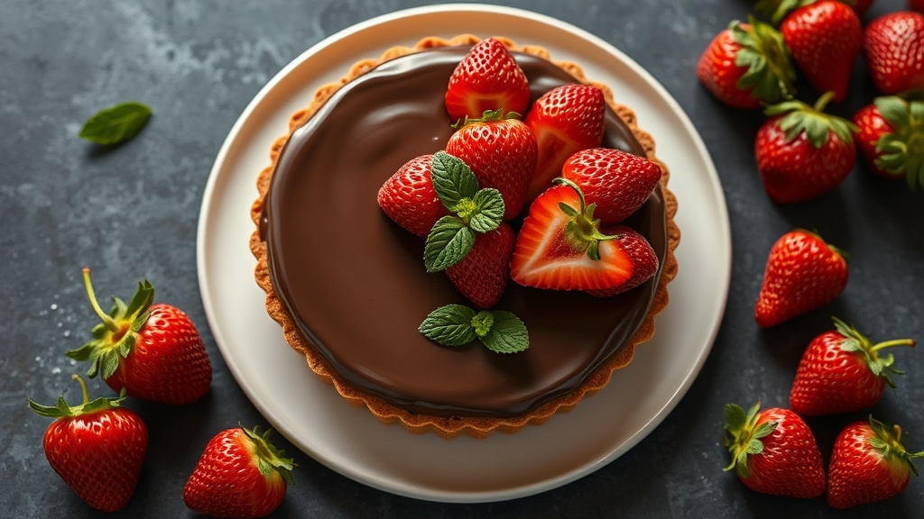 Chocolate-Covered Strawberry Tart