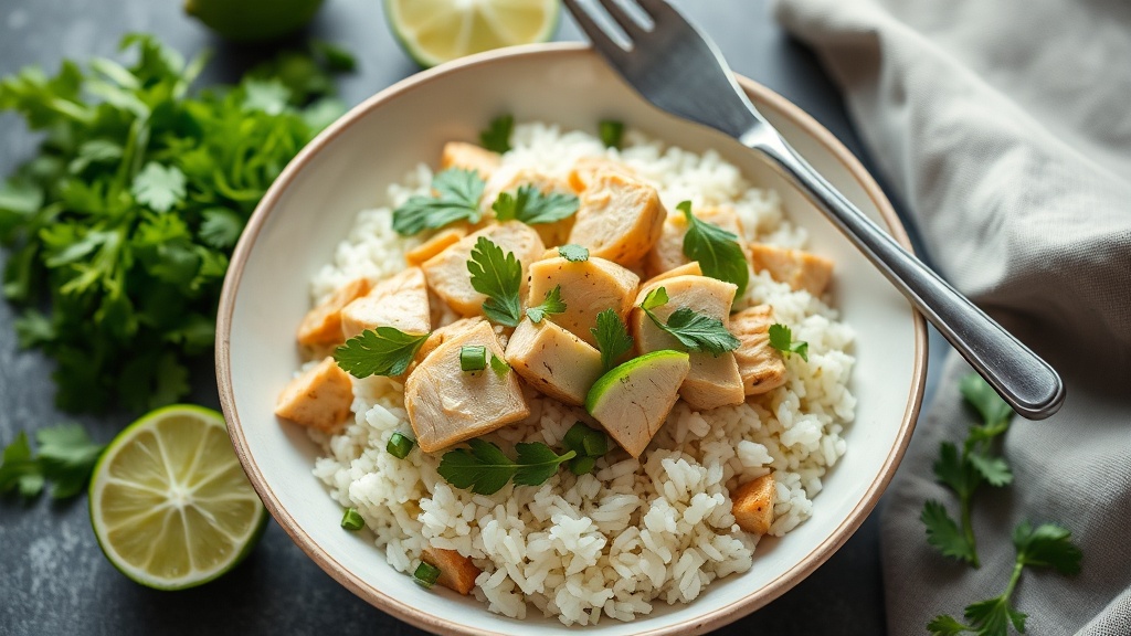 Cilantro Lime Chicken Rice Bowl