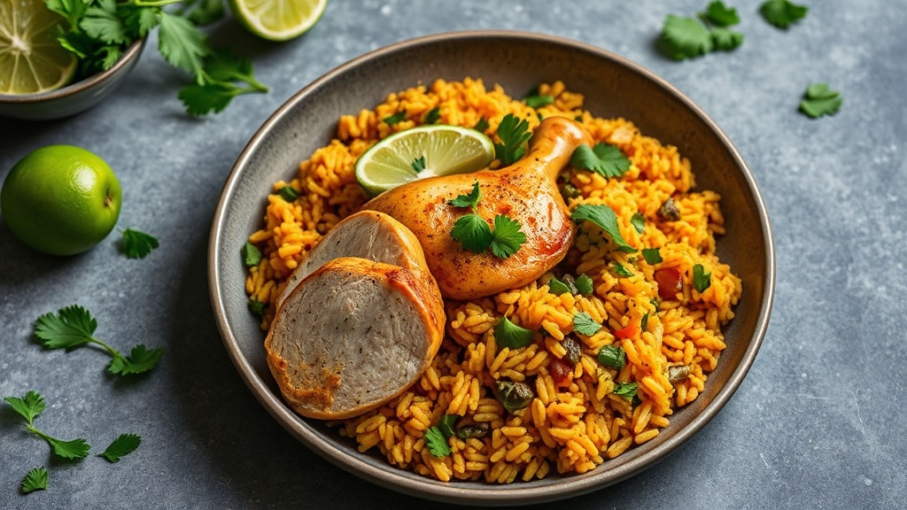 Cilantro Lime Chicken with Sweet Potato Rice