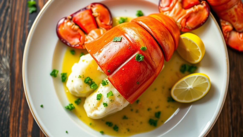 Cilantro-Lime Butter Lobster Tail