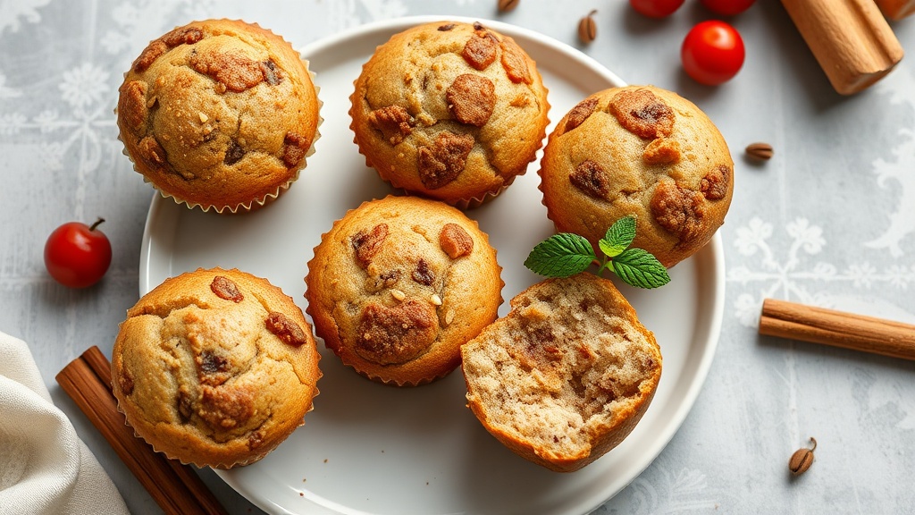 Cinnamon Flaxseed Breakfast Muffins