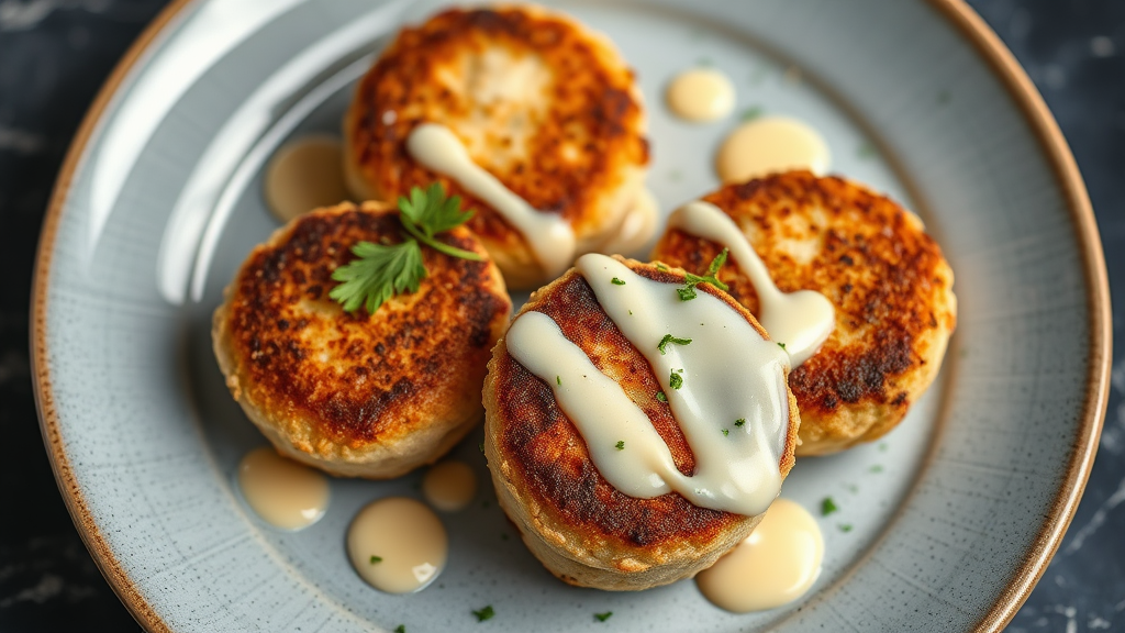 Cinnamon Sugar Fish Cakes with Vanilla Drizzle