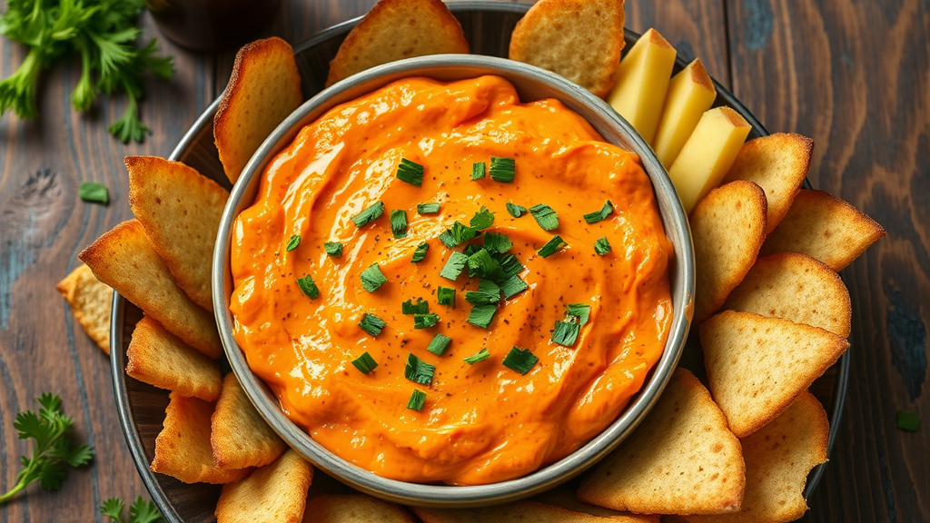 Classic American Buffalo Chicken Dip