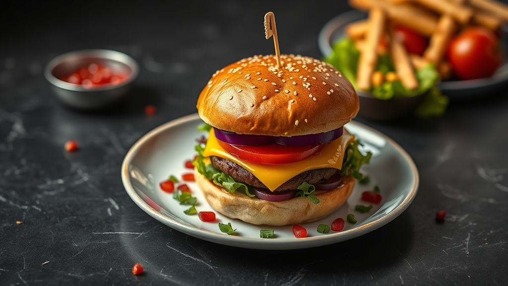 Classic American Cheeseburger with a Twist