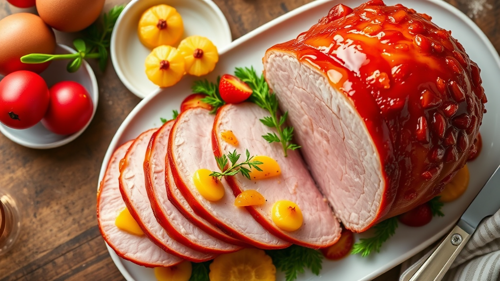 Classic Glazed Easter Ham with Maple-Pineapple Glaze