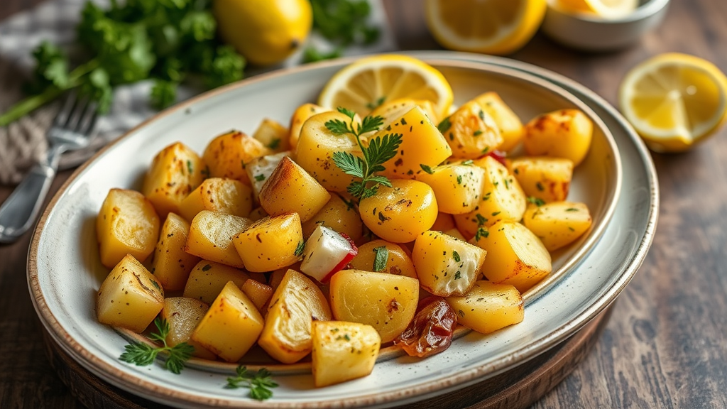 Classic Greek Lemon Potatoes