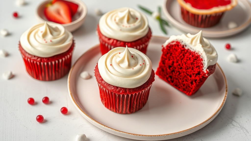 Classic Red Velvet Cupcakes with Cream Cheese Frosting