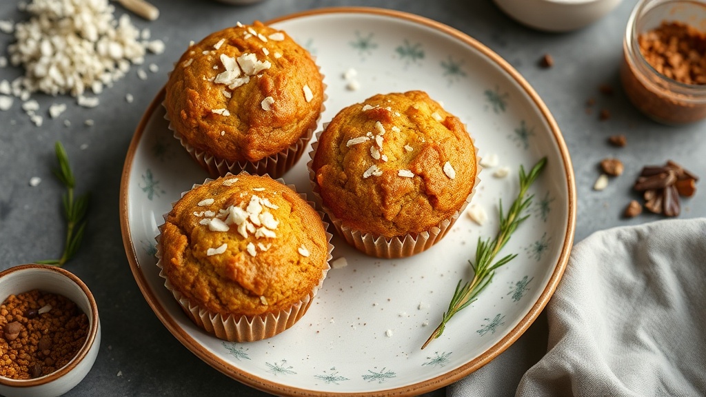 Cocoa Coconut Cornbread Muffins