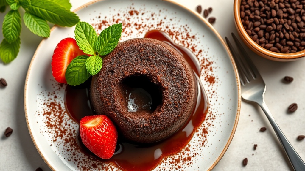 Cocoa Powder Chocolate Lava Cake