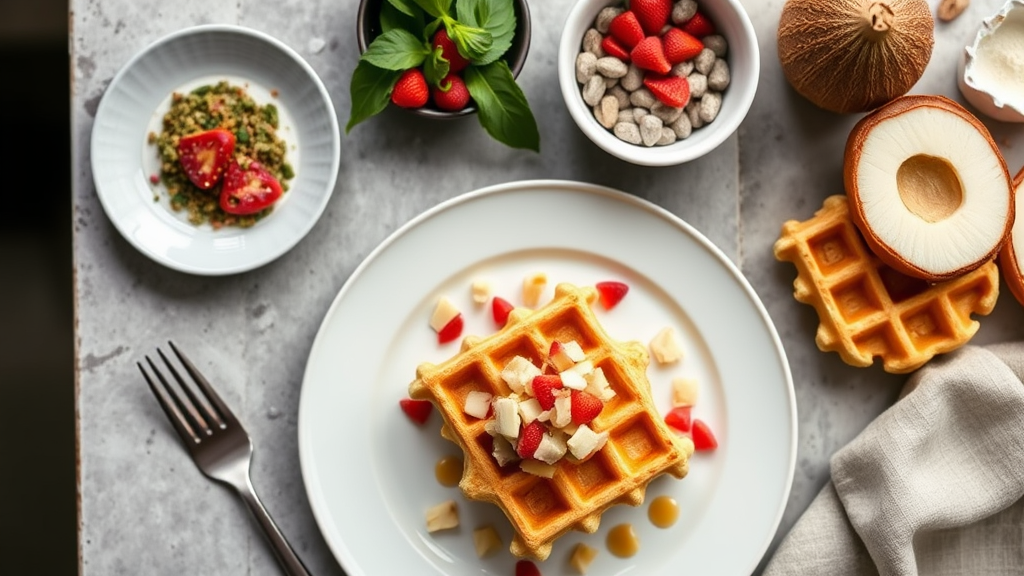 Coconut Almond Low FODMAP Waffles