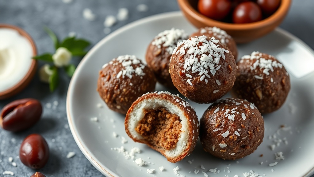 Coconut Date Balls