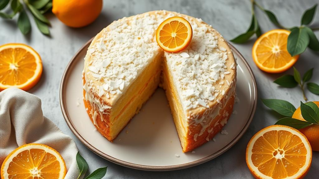 Coconut Lemon Orange Cake