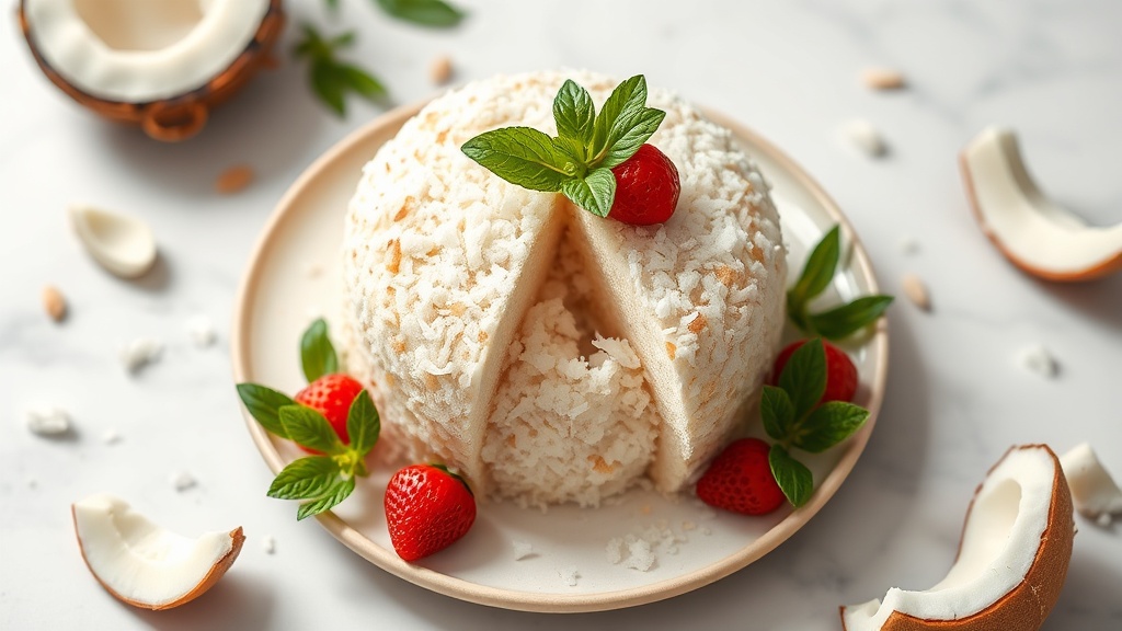 Coconut Milk and Sweetened Coconut Flake Cake