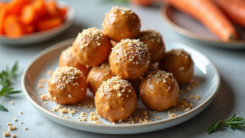 Coconut Peanut Butter Carrot Energy Bites