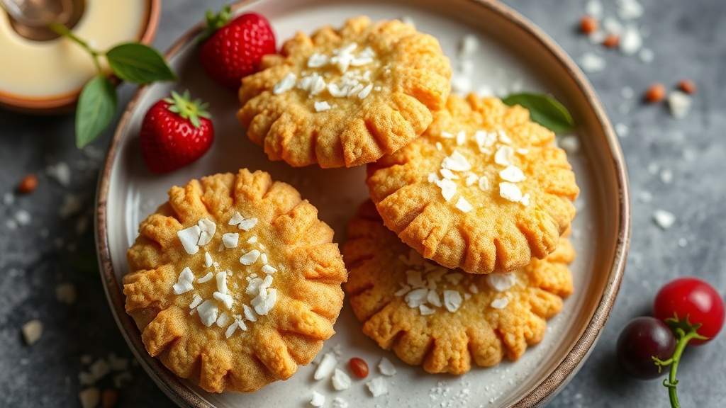 Coconut Rye Flake Cookies