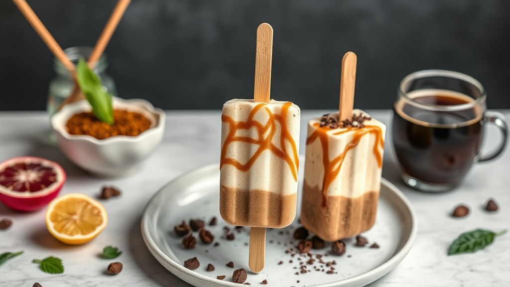 Coffee Ice Cream Popsicles