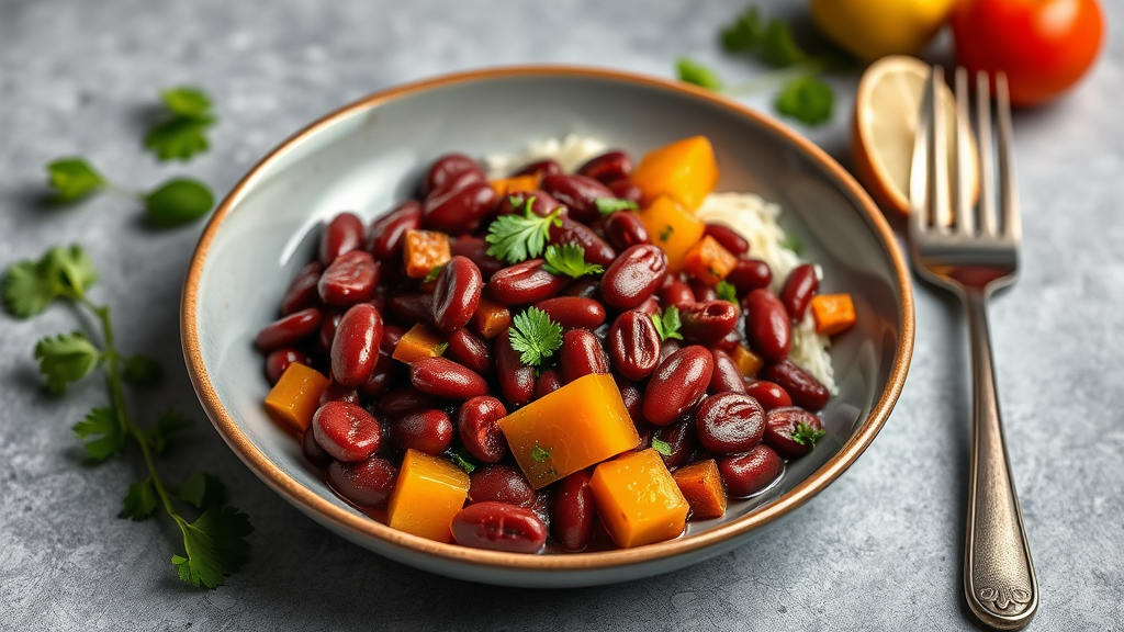 Colombian Red Kidney Bean and Vegetable Side Dish