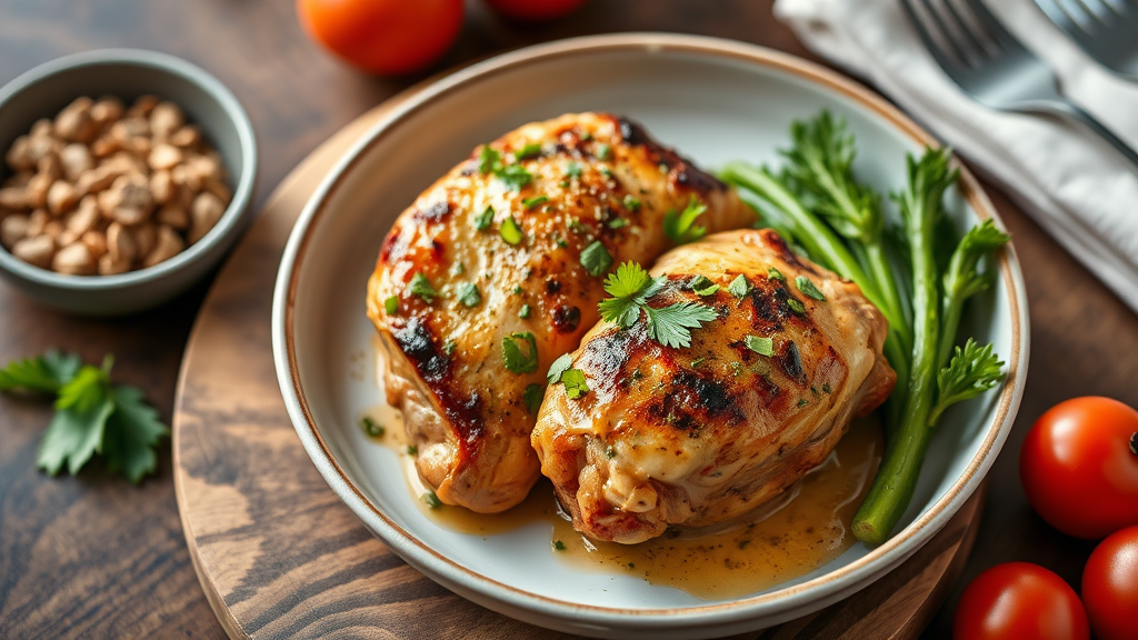 Colombian-American Fusion Baked Chicken Thighs