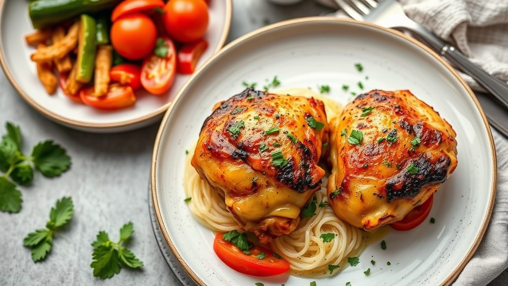 Colombian-American Fusion Baked Chicken Thighs