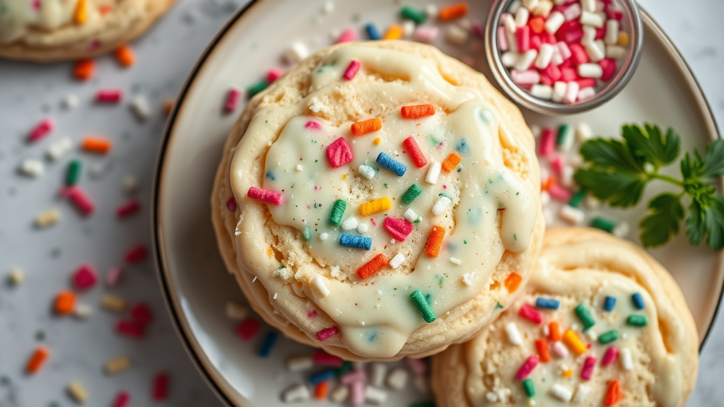 Confetti Cake Batter Cookies