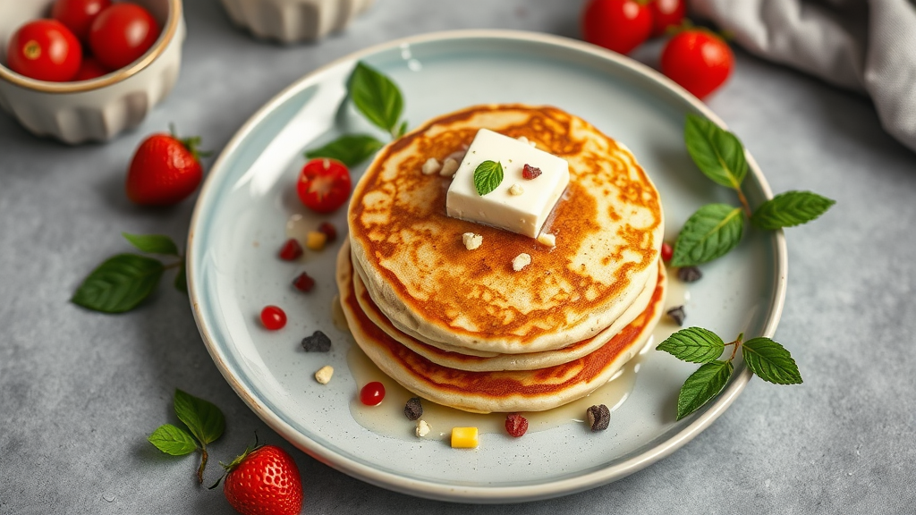 Cottage Cheese and Cream Cheese Protein Pancakes