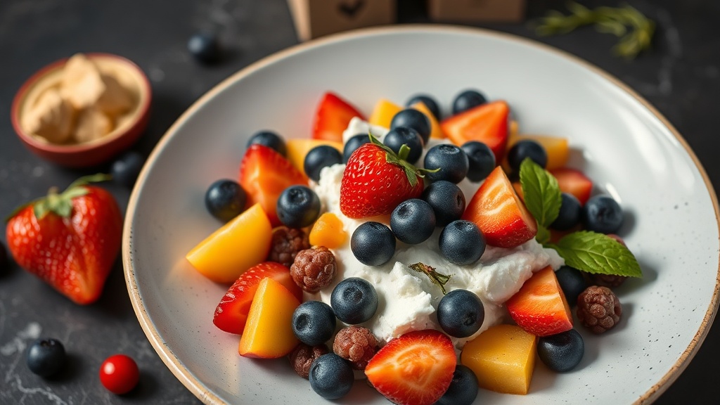 Cottage Cheese and Seasonal Fruit Bowl