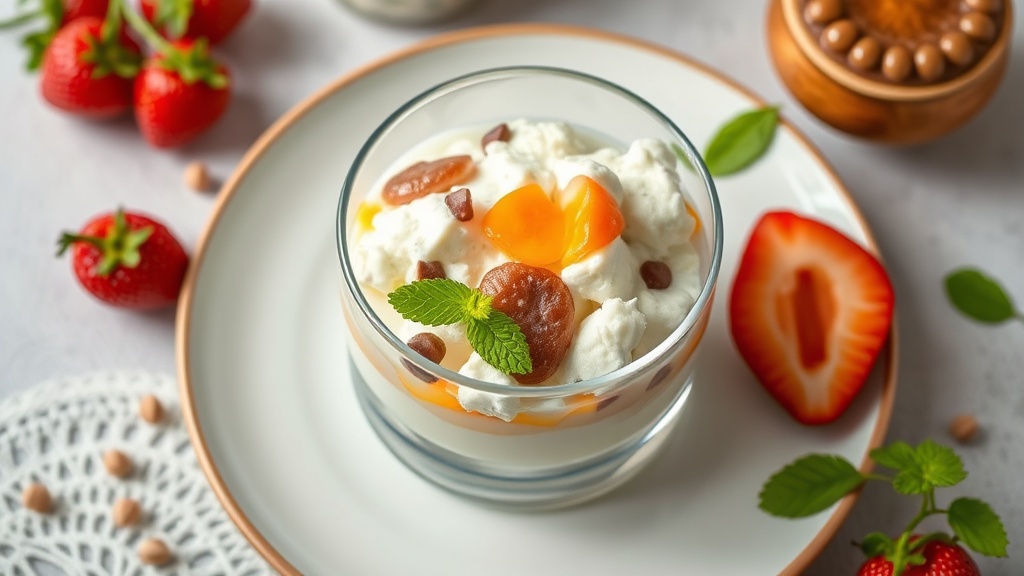 Cottage Cheese and Vanilla Yogurt Parfait