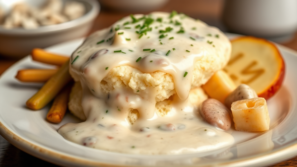 Cracker Barrel's Biscuits and Gravy (Copycat Recipe)