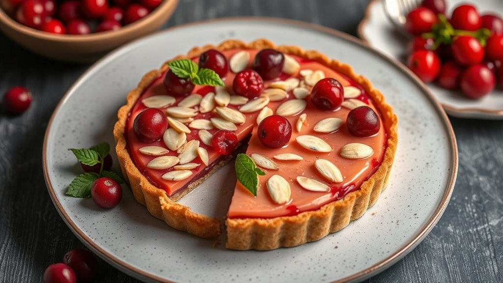 Cranberry Almond Tart