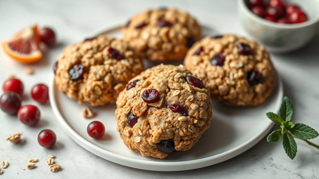 Cranberry Orange Oatmeal Cookies