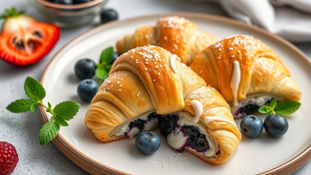 Cream Cheese Blueberry Blackberry Crescent Rolls