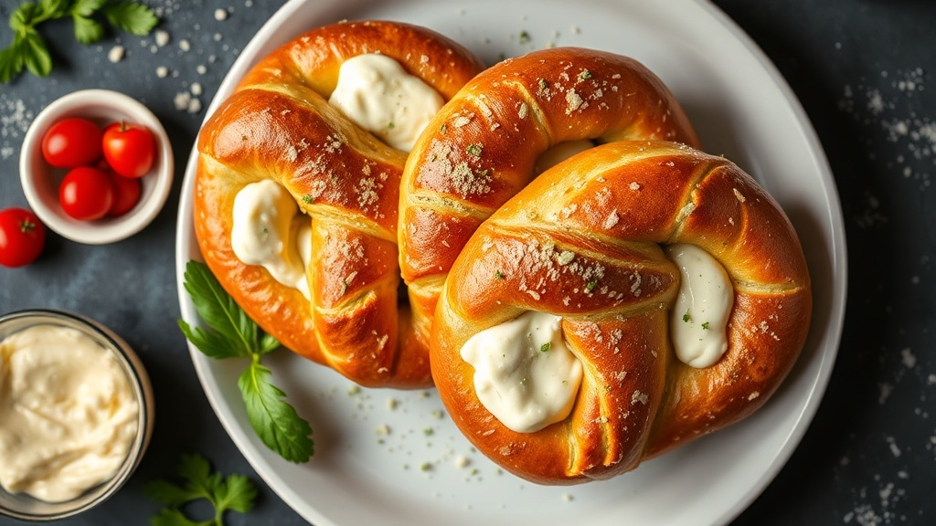 Cream Cheese Stuffed Soft Pretzels